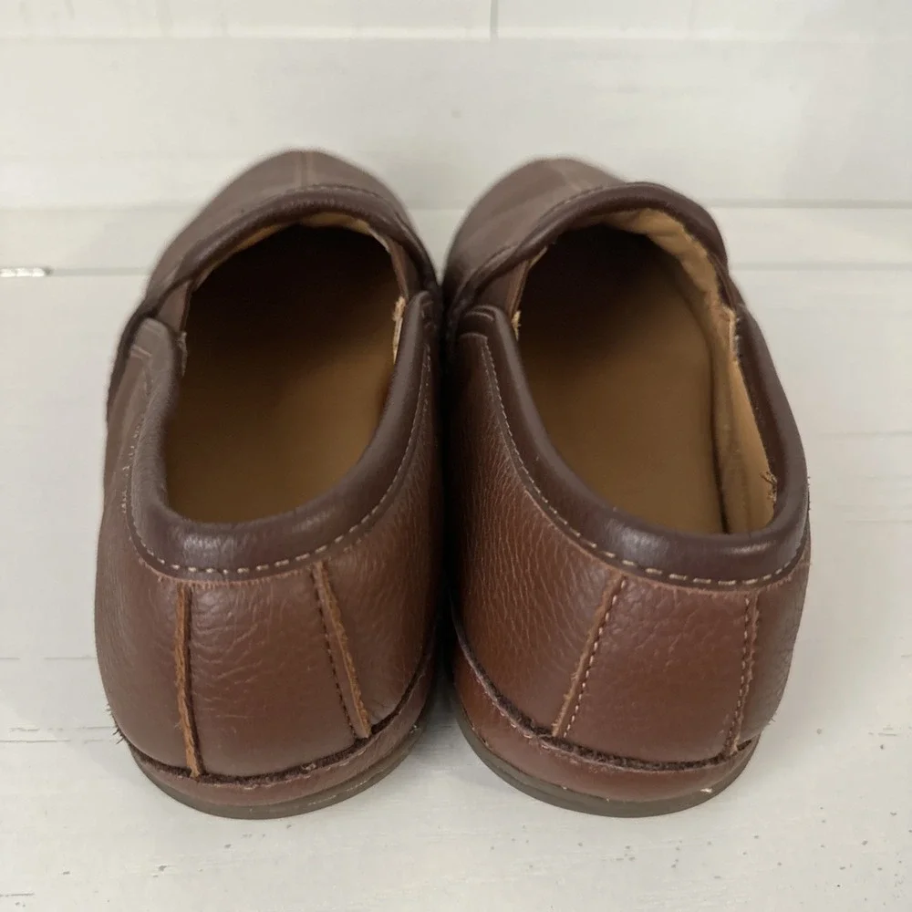 LL Bean Mens Slip On Loafers Size 9 Medium Item ID 272346 Elkhide Shoes Moc